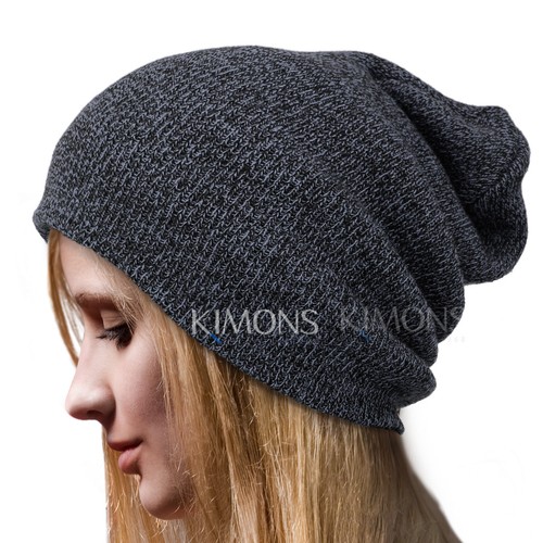 Cuff Plain Baggy Beanie Hat Military Ski Army Cap Skull Camo Slouchy Blank Solid