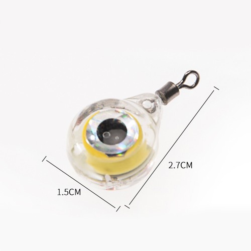 Fishing Light Underwater Round Shape Flashing Submersible Attracts Lure Practial