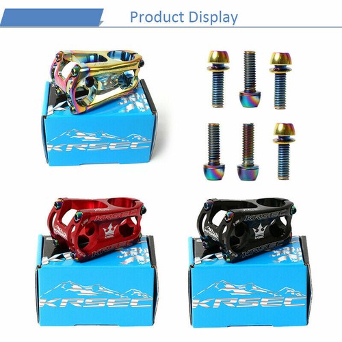 Details about / 31.8mm Riser Handlebars Stem Aluminum MTB Road Bike Bicycle 50*28.6mm Threadless