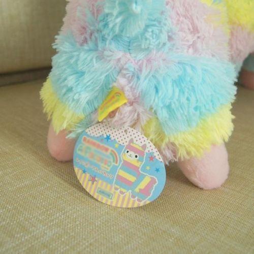 Cute Alpaca Vicugna Pacos Arpakasso Alpacasso Soft Plush Doll Toy Rainbow 14/"