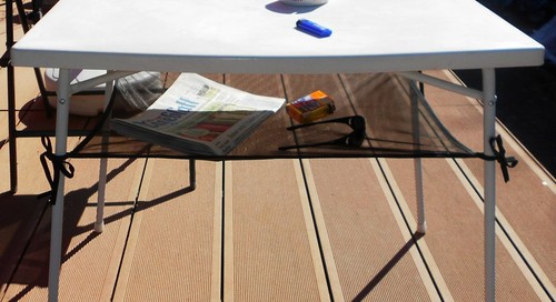 Ablagenetz für Campingtisch Aufbewahrungsnetz Netzablage Netz versch Größen