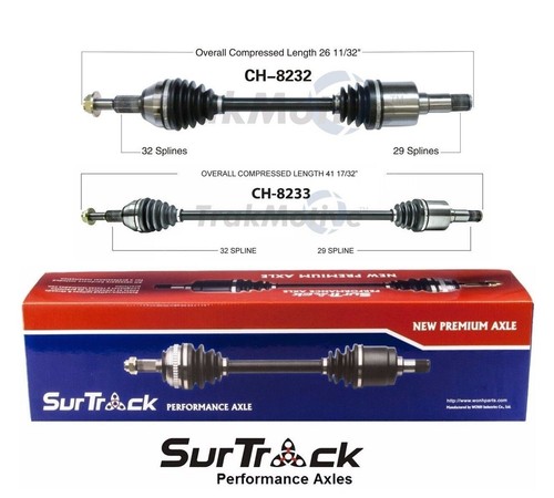 For Chrysler Town /& Coutry Dodge Grand Caravan 3.8 FWD Set 2 Front CV Axle Shaft