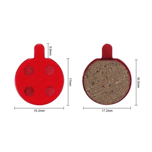Perfeclan 1 Pair 0.9x0.7inch Bicycle Disc Brake Pad Bike Brake Friction Pads