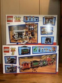 LEGO Toy Story 7594 Woody's Round Up + 7597  Great Western Train Chase