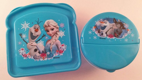 Disney Frozen sandwich /& snack size lunch containers NEW