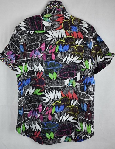 Robert Graham Mens Short Sleeve Terzis Button Down Shirt Size M