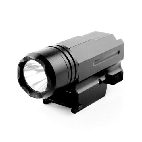 Green Light 300 Lumen LED Flashlight Strobe w//Quick Release Rail Mount