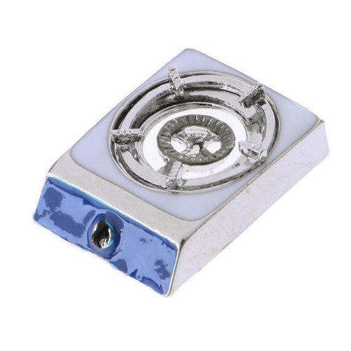 Super Dollhouse Miniature Silver Gas Stove Kitchen Cooking Tool Accessories 1:12