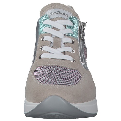 Nerogiardini Damen Sneakers Turnschuhe Freizeit E010500d-112 Grau Rosa Neu