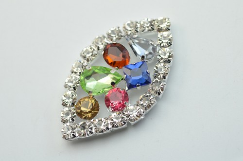 5 Costume Dress Colorful Crystal Rhinestone Applique Sewing On A631
