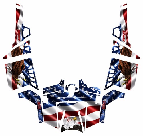 Polaris RZR 900 XP graphics kit 2011-2014 Pro Armor Doors Pariotic Theme