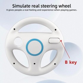 Nintendo Wii Mario Kart White Steering Wheel Bundle 2-Pack