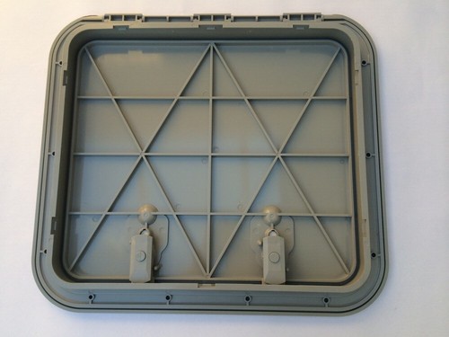 180 Degree Opening walk on Marine Boat Deck Hatch Grey 520 x 460mm Flush Hinges