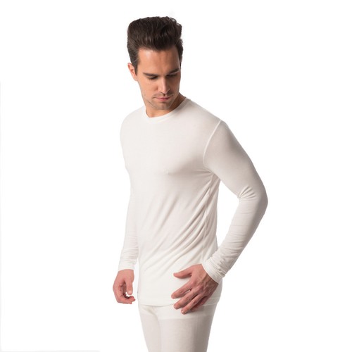 Jasmine Silk Men/'s Modal Thermal Long Sleeve Top