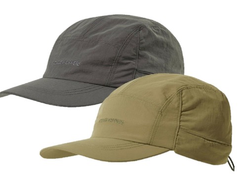 CRAGHOPPERS NOSILIFE DESERT II SUN HAT BLACK PEPPER or PEBBLE BEIGE CMC100