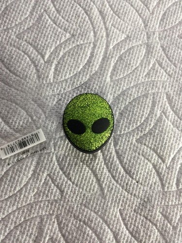 ALIEN JIBBITZ ALIEN SHOE CHARM FITS CROCS GREEN ALIEN JIBBITZ GLTTER ALIEN