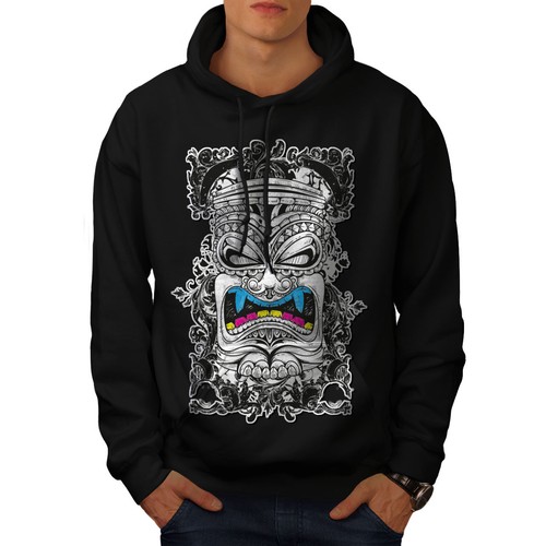 New Casual Hooded Sweatshirt Wellcoda Totem Spirit Evil Fashion Mens Hoodie