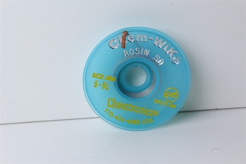 Chemtronics 5-5L Chem-Wik Rosin SD Desoldering Braid Spool .050 5ft