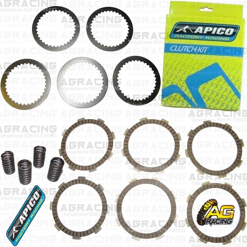 Apico Clutch Kit Steel Friction Plates /& Springs For Kawasaki KX 85 2016 MotoX