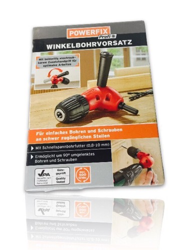 Winkelbohrhalter mit Schnellspannbohrfutter 0,8-10 mm Bohrwinkel 90° 500 U//min