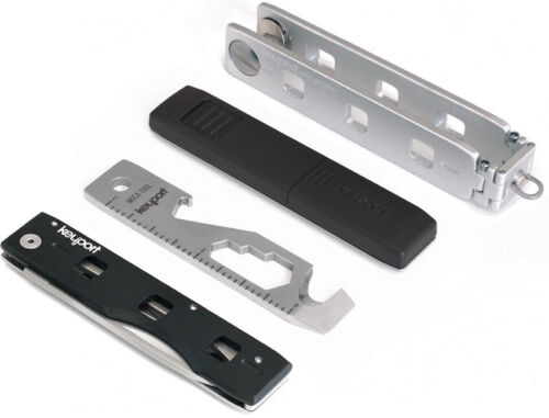 Keyport Pivot Outdoor Silver Aluminum Beltcord Cutter Multi-Tool Bundle P462