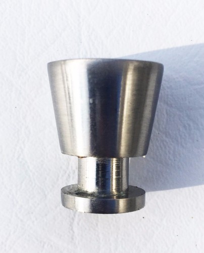 Brushed Nickel Antique Drawer Pulls MCM Mid Century Modern Knob Baughman McCobb