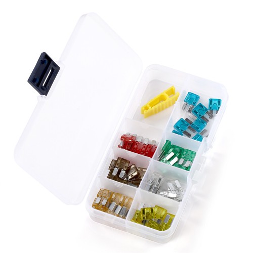50x Auto Car Micro II 2 Blade Fuse Kit Assortment Set 7.5A 10A 15A 20A 25A 30A