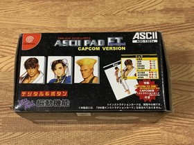 SEGA Dreamcast ASCII PAD FT Special CAPCOM Version ASC-1301M Complete Boxed DC