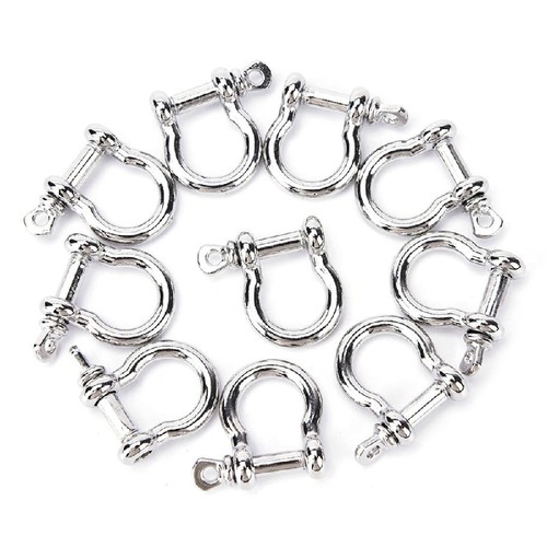 5pcs O Shape Stainless Steel Shackle Rope Paracord Bracelet Buckle set.
