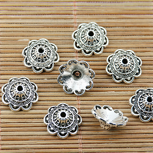 20pcs Tibetan Silver Tone 14 mm Large Bead Cap EF1925