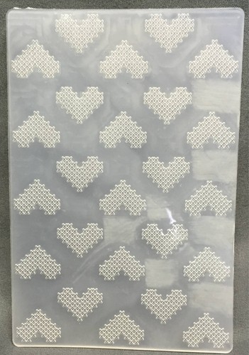 Heart embossing folders Heart Spun American Crafts embossing folder Valentines