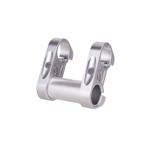 25.4mm Bicycle Adjustable Folding Double Stem Riser Handlebar Aluminium Extender