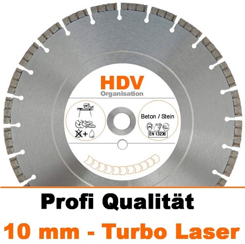 Beton 230 x 22,2 Turbo Laser Diamanttrennscheibe Diamantscheibe 10mm