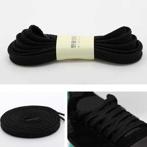 Unisex Shoelaces Flat Shoe Laces Fashion Bootlace Rope Trainers Woven Shoestring