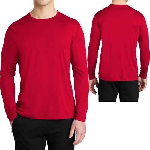 Mens Long Sleeve UPF 50 Fishing T-Shirt UV Boat Moisture Wicking XS-XL 2X 3X 4X