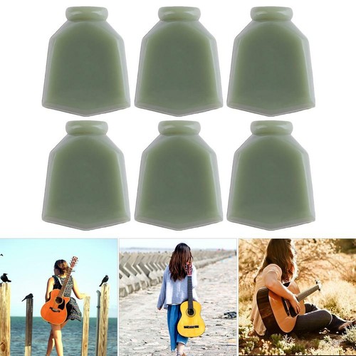 6pcs Jade Grün Guitar Tuning Peg Taste TUNER Maschine Köpfe Ersatz Knopf Kn LY