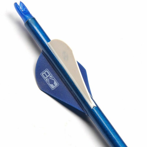 US 6pc 31/" 7.6mm Archery Carbon Shaft Arrows Spine340 Plastic Feather Bows Blue