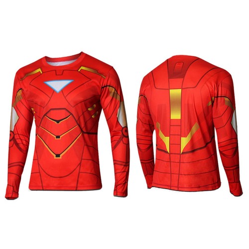 Men Marvel Superhero Avengers T-Shirt Sports Jersey Cycling Captain America Batm