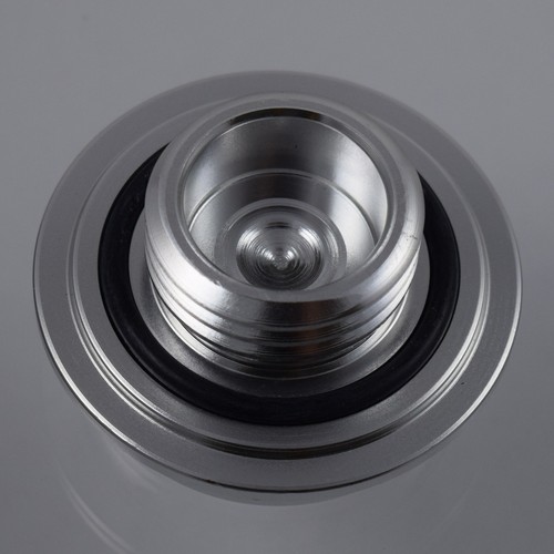New Silver Billet Oil Filler Cap With Carbon Fiber Emblem JDM For Honda Acura