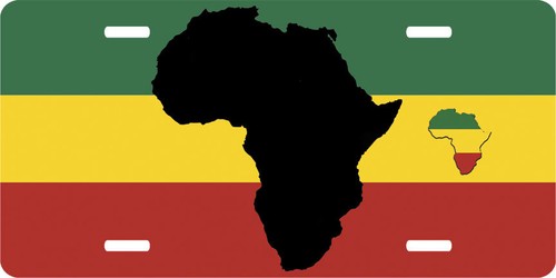 Africa Mother Land License Plate Aluminum Tag