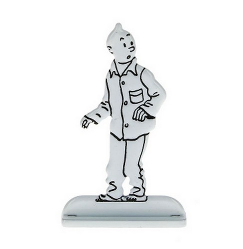 FIGURINE TINTIN METAL PLAT 2D ARCHIVES TINTIN NOIR /& BLANC 6 cm AU CHOIX 14,95 €