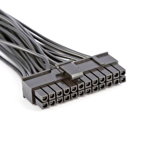 24 Pin 20+4 Dual Multiple PSU Power Supply Splitter Adapter 30 cm 18AWG USA FAST