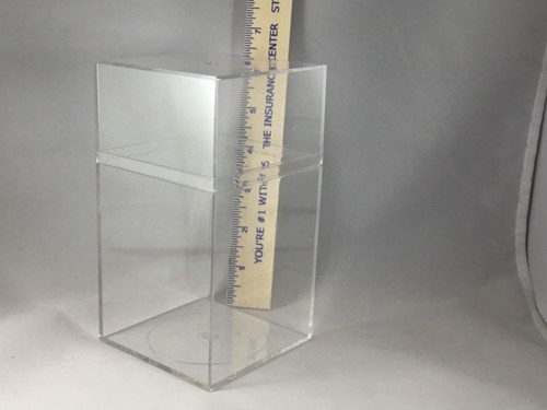 3” by 3” by 6” Hard Plastic Display Case