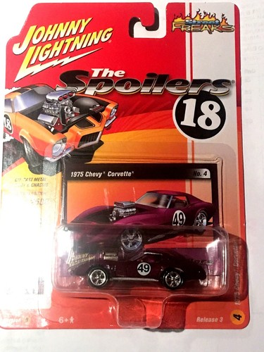 JOHNNY LIGHTNING 1975 CORVETTE #49 DARK RED 1//64 DIECAST CAR CUSTOM