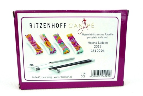 Ritzenhoff Canapé Messerbänkchen aus Porzellan Helena Ladeiro