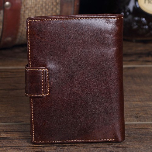 Men/'s Genuine Leather Wallet Coin Purse Card Case Mens Vintage Trifold Wallets