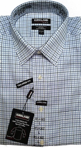 Kirkland Signature Mens Shirt Tailored fit Non Iron Long sleeves Variety