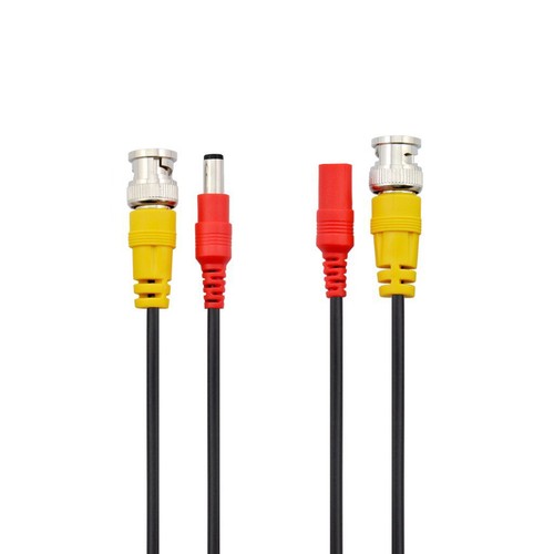 Lot XU 10M Security Camera Cable CCTV Video Power Wire BNC RCA Black Cord DVR