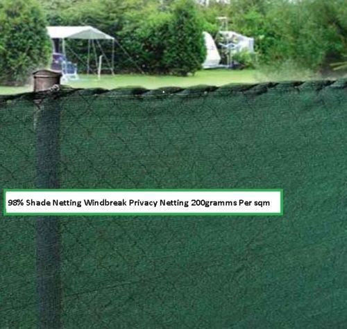 200gsm 98/% SHADE NETTING PRIVACY SCREEN WINDBREAK NETTING GARDEN SHADE MESH