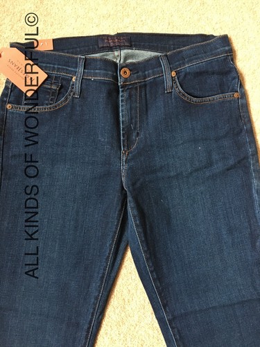 RRP£200 BNWT James Jeans Twiggy The Cropped Legging in Fetch DK BLU